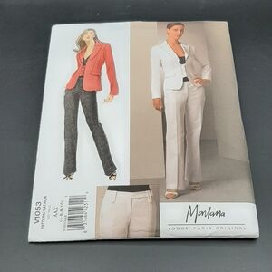 Vogue Paris Original Sewing Pattern V1053 Montana Suit Size 4-10 Uncut